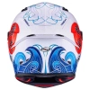 TRACK-1 KASK WAWES BEYAZ CARBON
