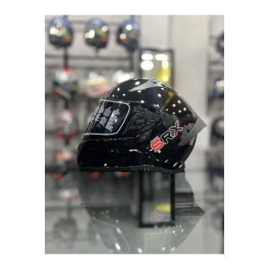 Solid Shiny Black Dark Smoke Vizör