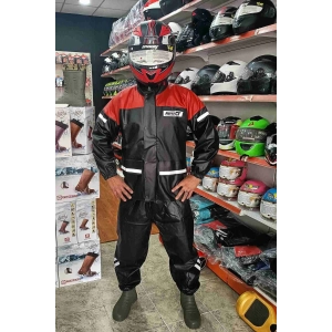 Gt Cepli Ve Reflektörlü Yağmurluk Takım Kırmızı