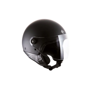 El Jettin Matt Black Yarım Motorcu Kaskı