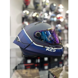 Helmets Thunder 4 R25 Mavi Şeffaf Vİzörlü