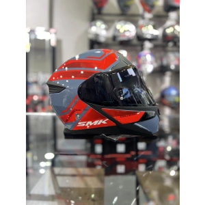 GULLWING SUPER TOUR KIRMIZI GRİ ÇENE AÇILIR KASK ŞEFFAF VİZÖRLÜ