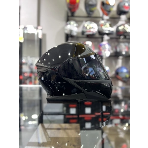 GULLWİNG PARLAK SİYAH ÇENE AÇILIR KASK ŞEFFAF VİZÖRLÜ