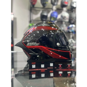 871 Fire Siyah Vizörlü Kapalı Kask