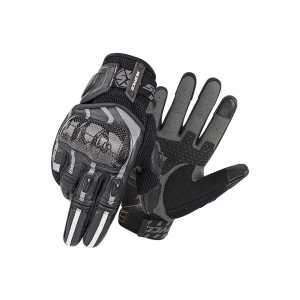 Mc109 Karbon Fiber Korumalı Yazlık Eldiven Siyah-gri