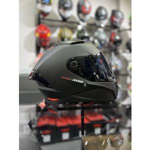 Panther Mat Siyah Kapalı Kask Siyah Vizörlü ( +1 Şeffaf Vizör)