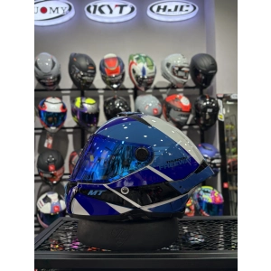 THUNDER 4 GLOSS BLUE KASK (ŞEFFAF VİZÖRLÜ)