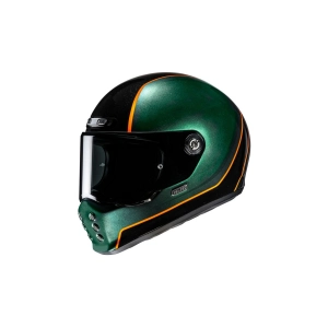 V10 Hodu MC47 Kapalı Motosiklet Kaskı Yeşil