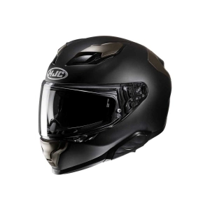 F71 Güneş Visörlü Kapalı Motosiklet Kaskı Semi Flat Siyah