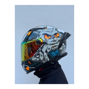 Braker Sv The King A7 Turuncu vizörlü (+1 şeffaf vizörlü)