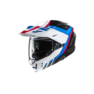 İ80 Imes MC21 Çene Açılır Motosiklet Kaskı Mavi Beyaz Kırmızı