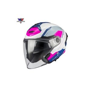 COSMO SV A8 PARLAK GÜNEŞ VİZÖRLÜ YARIM KASK