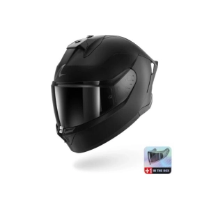 Kask Skwal Cup Dark Shadow Mat Siyah Kapalı
