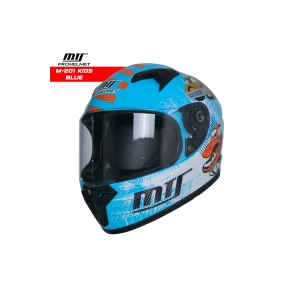 M201 Kapalı Model Çocuk Kaskı (Mavi)