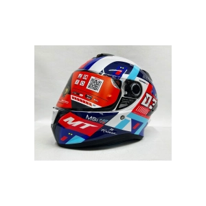 Helmets Targo S Sergio Garcia D7 Şeffaf Vizörlü V-14b Kapalı Kask Parlak Renk