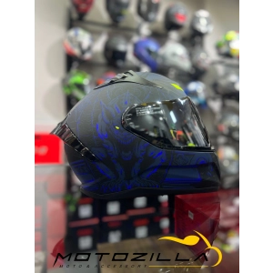 801 Navy Mavi Kapalı Kask Ayna Vizrölü