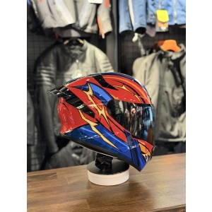 R2 FLASH KIRMIZI KASK ŞEFFAF VİZÖRLÜ