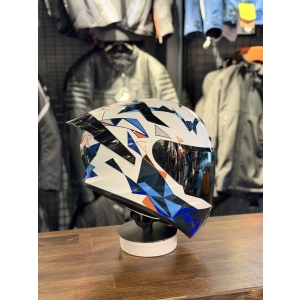 R2 GEOMETRİ KAPALI KASK SİYAH VİZÖRLÜ