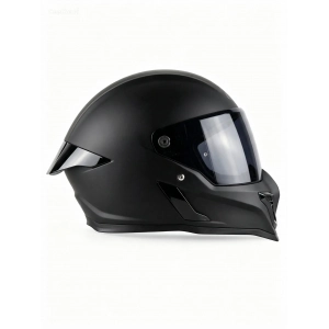 RX MAT SİYAH KASK ŞEFFAF(+1 SİYAH ) VİZÖRLÜ