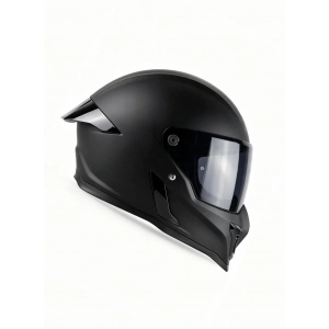 RX MAT SİYAH KASK ŞEFFAF(+1 SİYAH ) VİZÖRLÜ