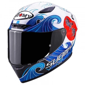 TRACK-1 KASK WAWES BEYAZ CARBON