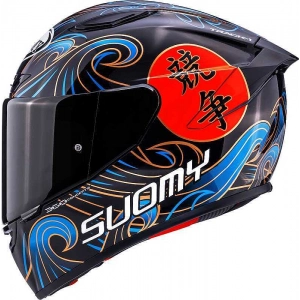 TRACK-1 KASK WAWES SİYAH CARBON