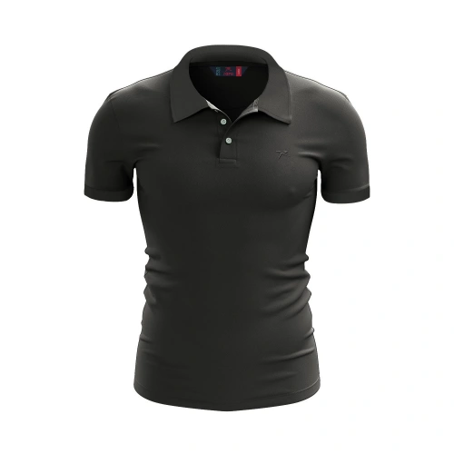 %100 Pamuk Polo T-Shirt IMPERO ANTRASİT