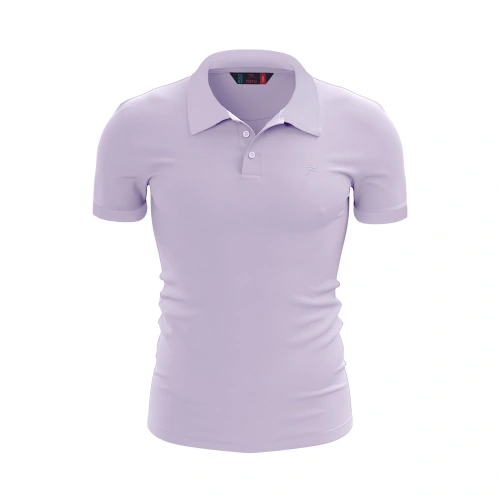 %100 Pamuk Polo T-Shirt IMPERO LİLA