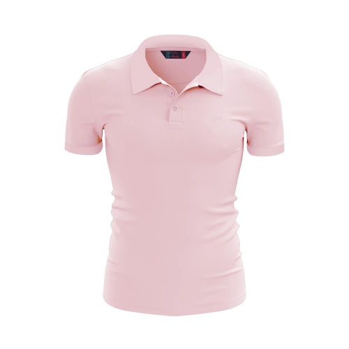 %100 Pamuk Polo T-Shirt IMPERO PEMBE