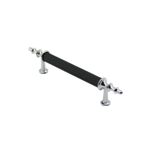 10 ADET KROM - SİYAH BORU KULP 9.6CM (5365)