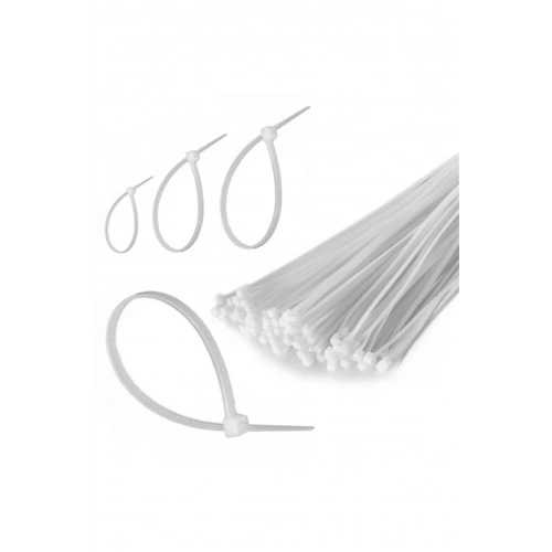 100 Adet Plastik Cırt Kelepçe Kablo Bağı Kablo Düzenleyici- 3.6 X 150 MM (5365)