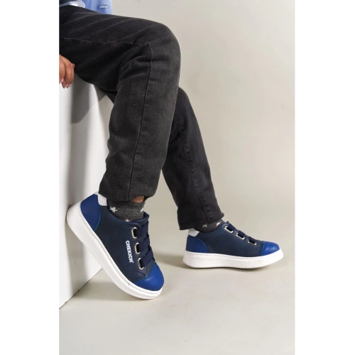 1007 - Montana Çocuk Ayakkabı Mavi Lacivert