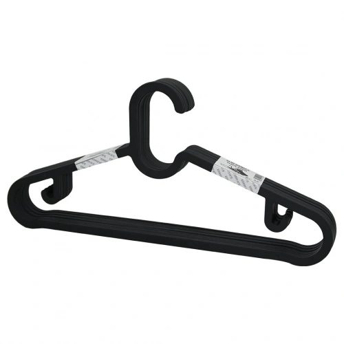 10PCS PLASTİK - ANTRASİT GRİ ELBİSE ASKISI (5365)