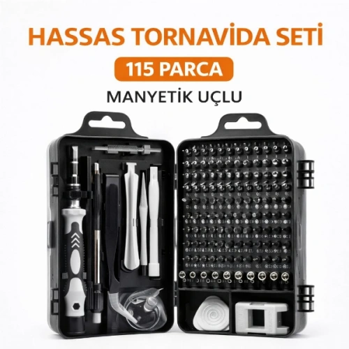 115 Piece Magnetic Tip Precision Screwdriver Set