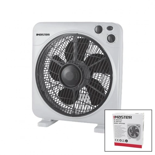 12 İNÇ  KUTU FAN  VANTİLATÖR  3 KADEME HIZ   5 PLASTİK KANAT  40W   60DK.ZAMAN AYARLI  MTR-F620 (5365)