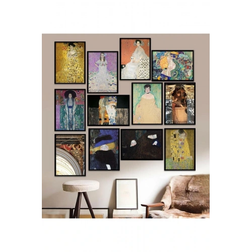 12 Parça Çerçeve Görünümlü Mdf Tablo Seti 15 x 20