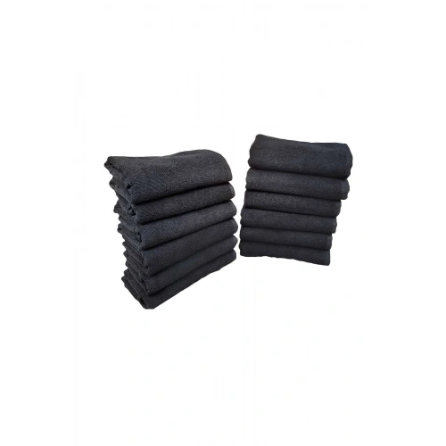 12-Piece Pack Non-Stick Microfiber Hand-Face Sports Salon Towel 50X90 Cm