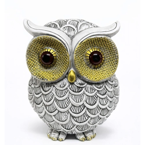 19x16 cm Polyester Baykuş Figürü