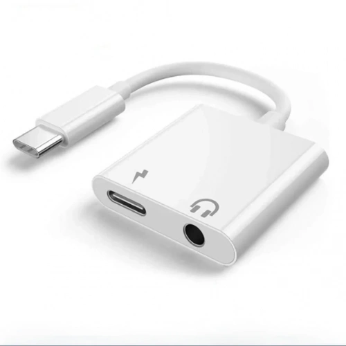 2 In 1 Aux Çevirici Type-c Uyumlu Ses Adaptörü
