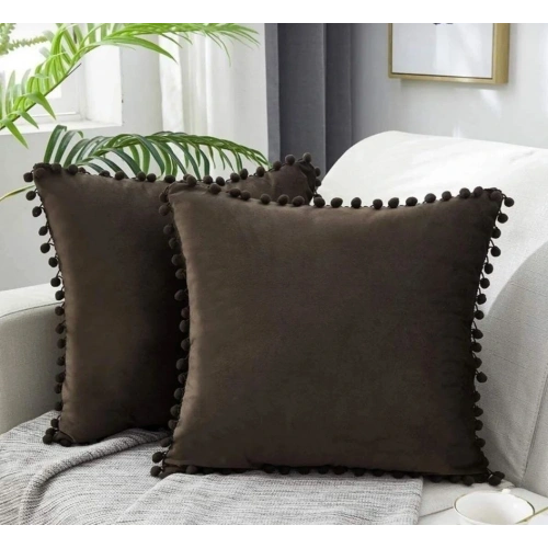 2li ponponlu kırlent kılıf seti 40 x 40