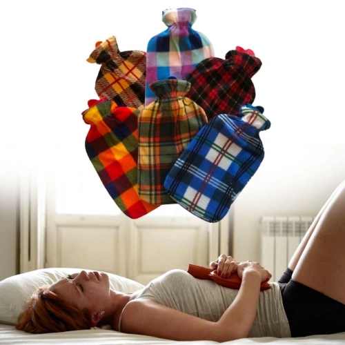 2 Litre Polar Kılıflı Sıcak Su Torbası 1. Sınıf  Kavuçuk Malzeme (5365)