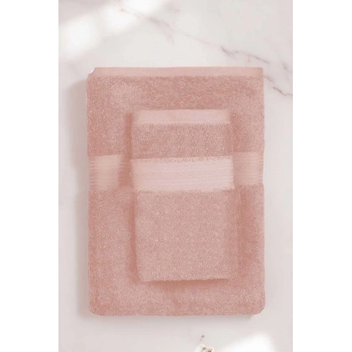 2 Parça Battal Lüks Premium Banyo Spa Havlu Takımı 90x170 Cm Somon