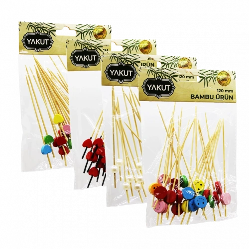 20 PARÇA BAMBU KOKTEYL KÜRDAN 120MM (5365)