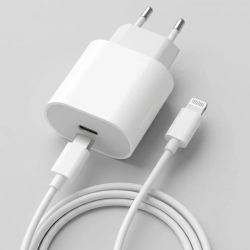 20W Hızlı Şarj Adaptörü USB-C to Lightning Kablolu – PD Destekli Süper Hızlı Şarj Cihazı (5365)