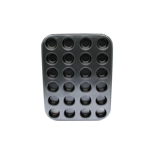 24 GÖZLÜ METAL - SİYAH MUFFIN KEK KALIBI (5365)