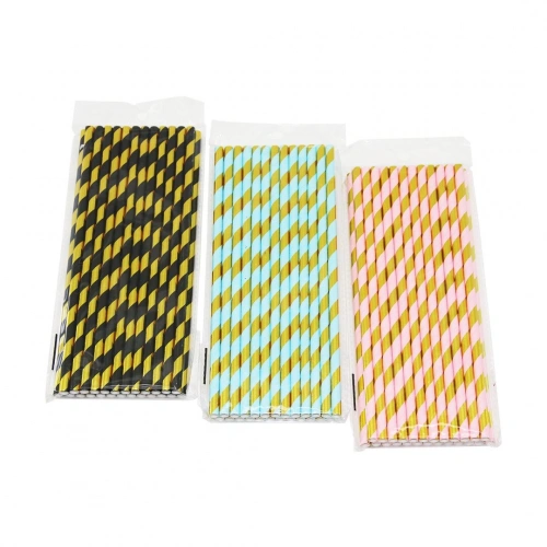 25 ADET KAĞIT KOKTEYL PİPET  (5365)