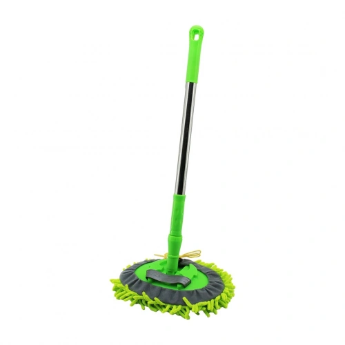 25CM - OVAL   MAKARNA  MOP RENKLİ MİKROFİBER  180° HAREKETLİ - UZAYAN METAL SAPLI= 54--90CM (5365)