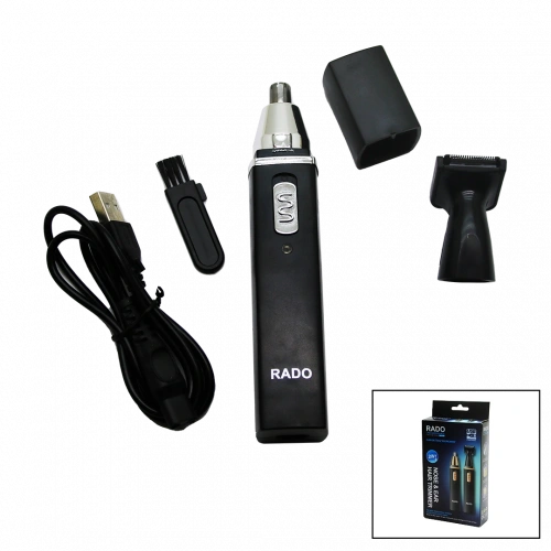 2IN1 BURUN - KULAK KIL ALMA - ENSE ÇİZİM USB SARJLI TRAŞ MAKİNESİ RD-3138 (5365)