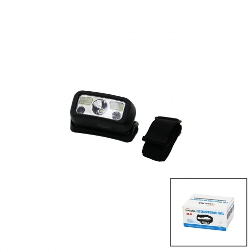 2IN1=TEK GÖZ LED - 2 GÖZ LED MİNİ KAFA LAMBASI FENER USB ŞARJLI (5365)