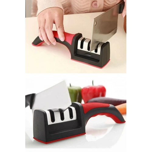 3 Aşamalı Bıçak Makas Bileyici Keskinleştirme Aleti (5365)